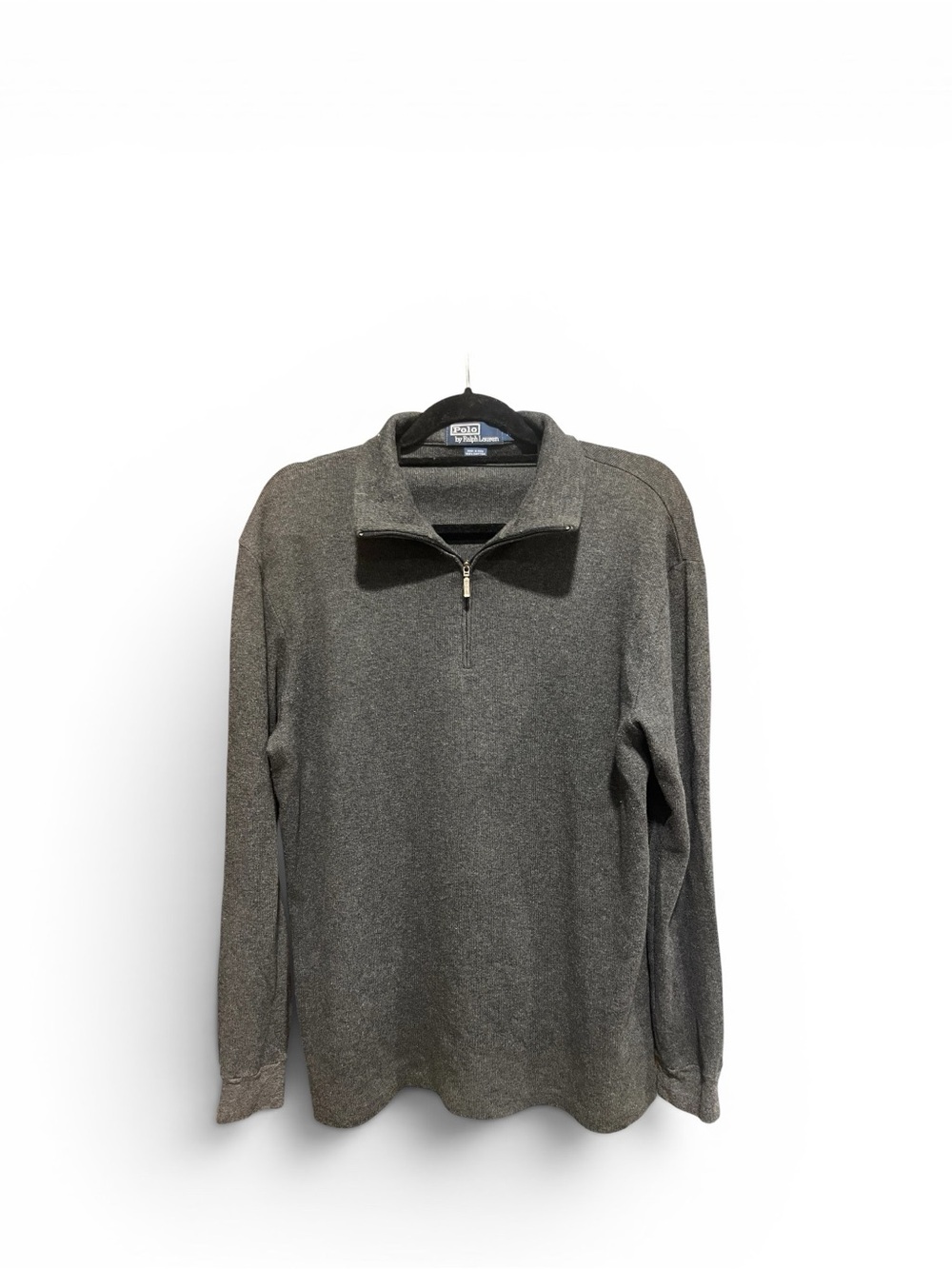 Polo Ralph Lauren Men's Dark Gray Quarter-Zip Pullover Sweater